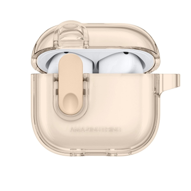 AirPods 4 AmazingThing Minimal dėklas – smėlio AirPods 4 AmazingThing Minimal dėklas – smėlio