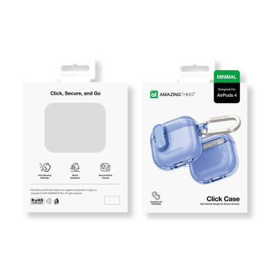 AirPods 4 AmazingThing Minimal dėklas – ultramarinas 4