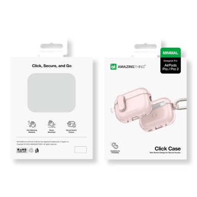 AirPods Pro 2 AmazingThing Minimal dėklas - rožinis 3