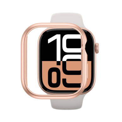 Apple Watch 46mm AmazingThing Minimal dėklas - rožinis auksas 4