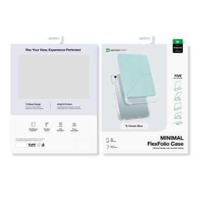 iPad 11" 2025 AmazingThing Minimal dėklas – mėlynas 4