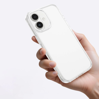 iPhone 16 Plus AmazingThing Minimal silikoninis dėklas - permatomas 4