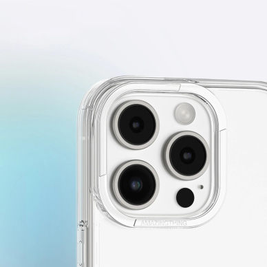 iPhone 16 Pro AmazingThing Minimal silikoninis dėklas - permatomas 8