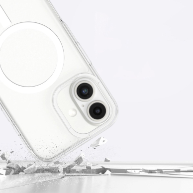 iPhone 16 Plus AmazingThing Minimal Mag dėklas su magnetiniu žiedu - permatomas 7