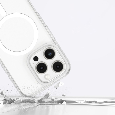 iPhone 16 Pro Max AmazingThing Minimal Mag dėklas su magnetiniu žiedu - permatomas 7