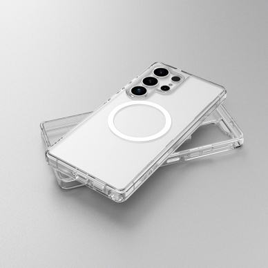 Samsung Galaxy S25 AmazingThing Minimal Mag dėklas su magnetiniu žiedu - permatomas 4 Samsung Galaxy S25 AmazingThing Minimal Mag dėklas su magnetiniu žiedu - permatomas 4