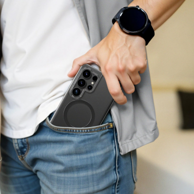 Samsung Galaxy S25 Ultra AmazingThing Minimal Mag dėklas su magnetiniu žiedu - permatomas 5 Samsung Galaxy S25 Ultra AmazingThing Minimal Mag dėklas su magnetiniu žiedu - permatomas 5