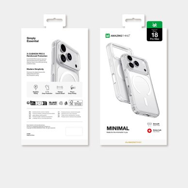 iPhone 18 Pro Max AmazingThing Minimal Mag Drop Proof MagSafe dėklas su 3 lęšių apsauga ir dirželio tvirtinimu – skaidrus 7 iPhone 18 Pro Max AmazingThing Minimal Mag Drop Proof MagSafe dėklas su 3 lęšių apsauga ir dirželio tvirtinimu – skaidrus 7