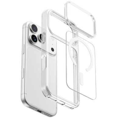 iPhone 18 Pro Max AmazingThing Minimal Mag Drop Proof MagSafe dėklas su 3 lęšių apsauga ir dirželio tvirtinimu – skaidrus 8