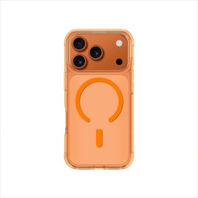 iPhone 17 Pro Max AmazingThing Minimal Mag Drop Proof 3 Lens dėklas – Titan oranžinis
