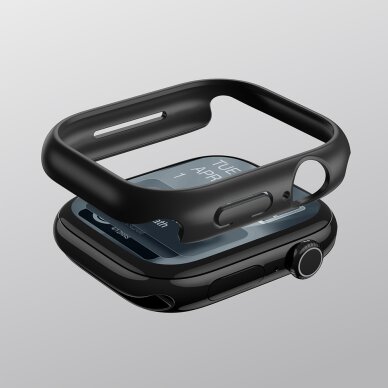 Apple Watch Series 11 42mm AmazingThing Minimal apsauginis dėklas – juodas 8