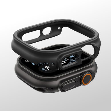 Apple Watch Ultra 3 49mm AmazingThing Minimal apsauginis dėklas – juodas 9 Apple Watch Ultra 3 49mm AmazingThing Minimal apsauginis dėklas – juodas 9