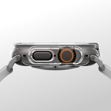 Apple Watch Ultra 3 49mm AmazingThing Minimal apsauginis dėklas – skaidrus 12