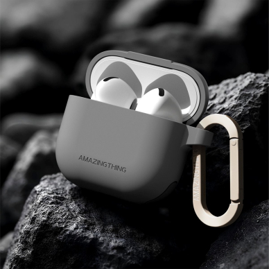 AirPods 4 AmazingThing Omni dėklas - smėlio 3