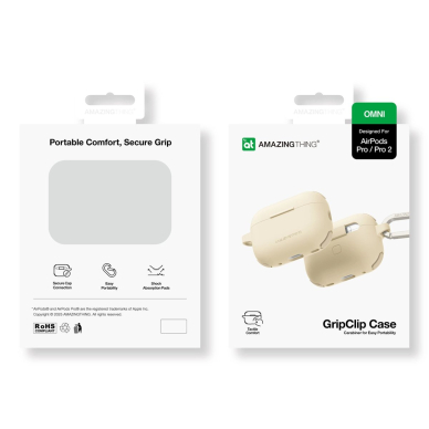 AirPods Pro 2 AmazingThing Omni dėklas - smėlio 3