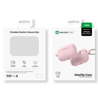 AirPods Pro 2 AmazingThing Omni dėklas - rožinis 3