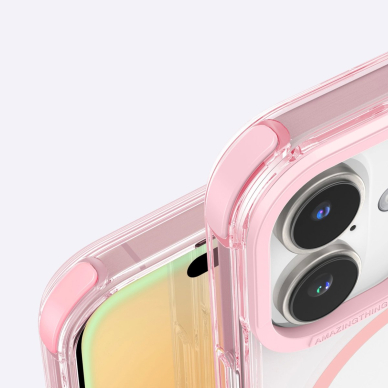 iPhone 16 Plus AmazingThing Omni Mag dėklas - tamsiai rožinis 8