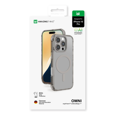 iPhone 16 Pro AmazingThing Omni Mag dėklas - pilkas 11