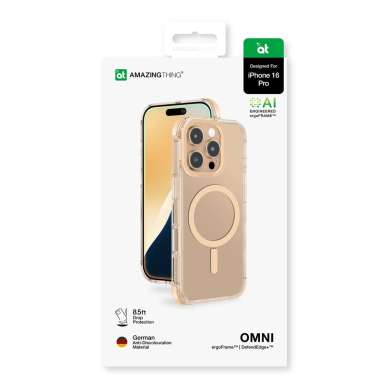 iPhone 16 Pro Max AmazingThing Omni Mag dėklas - rožinis auksas 11