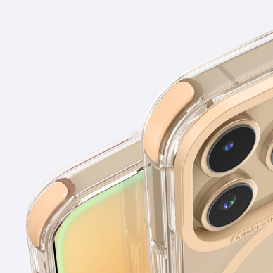 iPhone 16 Pro Max AmazingThing Omni Mag dėklas - rožinis auksas 7