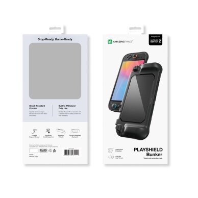 Nintendo Switch 2 dėklas AmazingThing PlayShield Bunker – juodas 7 Nintendo Switch 2 dėklas AmazingThing PlayShield Bunker – juodas 7