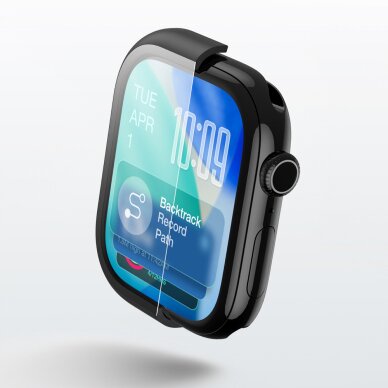 Apple Watch Series 11 42mm AmazingThing Radix ekrano apsauginis stiklas su dėklu – juodas 7