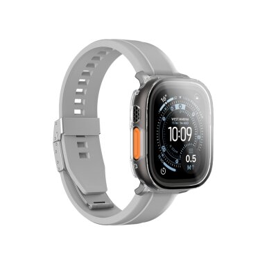 Apple Watch Ultra 3 49mm AmazingThing Radix ekrano apsauginis stiklas su dėklu – skaidrus 1