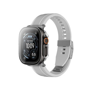 Apple Watch Ultra 3 49mm AmazingThing Radix ekrano apsauginis stiklas su dėklu – skaidrus 5