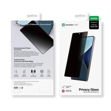 Samsung Galaxy S25 AmazingThing Radix Privacy Glass privatumo grūdintas stiklas 3