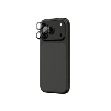 iPhone 17 Pro / Pro Max AmazingThing Sapphire Camera Glass kameros stiklas su pilku rėmeliu 2