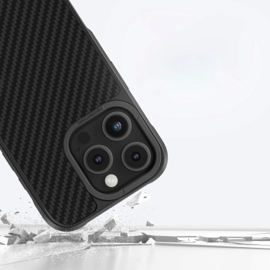 iPhone 16 Pro Max AmazingThing Titan Max dėklas su 1500D aramidinėmis skaidulomis - juodas 8