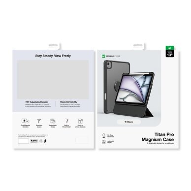 iPad Air M3 13" AmazingThing Titan Pro Mag dėklas – juodas 4