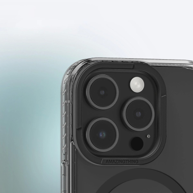 iPhone 16 Pro Max AmazingThing Titan Pro Mag dėklas su magnetiniu žiedu - juodas 9