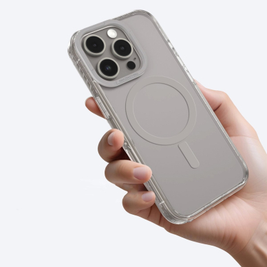 iPhone 16 Pro Max AmazingThing Titan Pro Mag dėklas su magnetiniu žiedu - pilkas 6