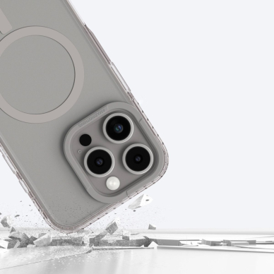 iPhone 16 Pro Max AmazingThing Titan Pro Mag dėklas su magnetiniu žiedu - pilkas 8