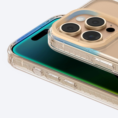 iPhone 16 Pro Max AmazingThing Titan Pro Mag dėklas su magnetiniu žiedu - rožinis auksas 6