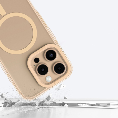 iPhone 16 Pro Max AmazingThing Titan Pro Mag dėklas su magnetiniu žiedu - rožinis auksas 8