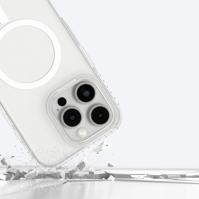 iPhone 16 Pro Max AmazingThing Titan Pro Mag dėklas su magnetiniu žiedu - permatomas 8