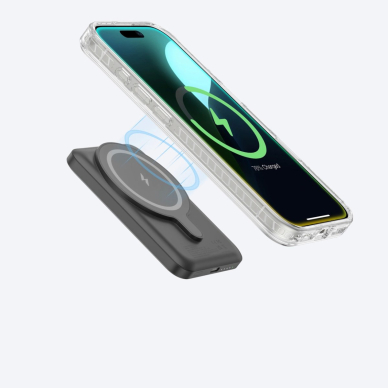 iPhone 16 Pro Max AmazingThing Titan Pro Mag dėklas su magnetiniu žiedu - permatomas 9
