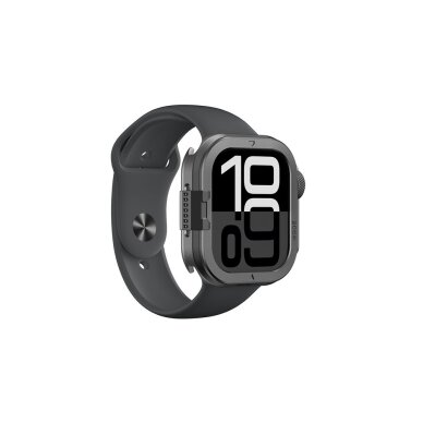Apple Watch 11 46 mm AmazingThing Titan Pro Metal aliuminio dėklas – juodas 3 Apple Watch 11 46 mm AmazingThing Titan Pro Metal aliuminio dėklas – juodas 3