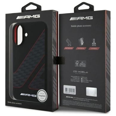 AMG Dėklas Checkered Flag Pattern MagSafe iPhone 16 - Juodas 7 AMG Dėklas Checkered Flag Pattern MagSafe iPhone 16 - Juodas 7