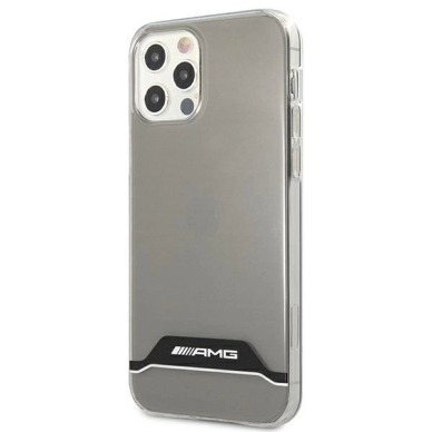 AMG Electroplate Juodas&Baltas Dėklas skirtas iPhone 12 / 12 Pro - Permatomas 1