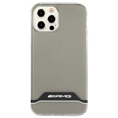 AMG Electroplate Juodas&Baltas Dėklas skirtas iPhone 12 / 12 Pro - Permatomas 2