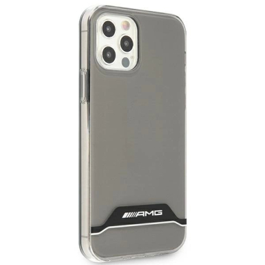 AMG Electroplate Juodas&Baltas Dėklas skirtas iPhone 12 / 12 Pro - Permatomas 3