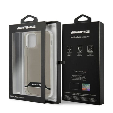 AMG Electroplate Juodas&Baltas Dėklas skirtas iPhone 12 / 12 Pro - Permatomas 6