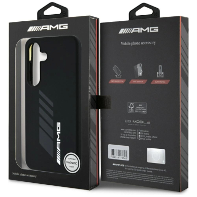 AMG Oversize Rhombs MagSafe Dėklas skirtas Samsung Galaxy S25 - Juodas 7