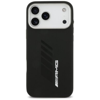 iPhone 17 Pro Max AMG Silicone Oversize Rhombs MagSafe dėklas – juodas 2
