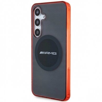 AMG Permatomas Bicolor MagSafe Dėklas Samsung Galaxy S24 - Juodas 1 AMG Permatomas Bicolor MagSafe Dėklas Samsung Galaxy S24 - Juodas 1