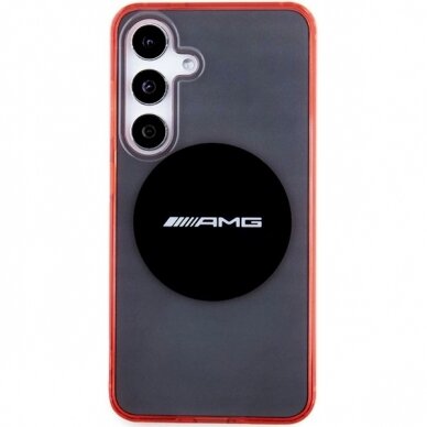 AMG Permatomas Bicolor MagSafe Dėklas Samsung Galaxy S24 - Juodas 2 AMG Permatomas Bicolor MagSafe Dėklas Samsung Galaxy S24 - Juodas 2