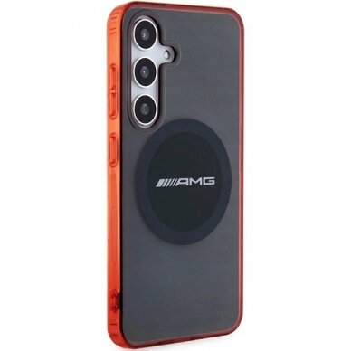 AMG Permatomas Bicolor MagSafe Dėklas Samsung Galaxy S24 - Juodas 3 AMG Permatomas Bicolor MagSafe Dėklas Samsung Galaxy S24 - Juodas 3